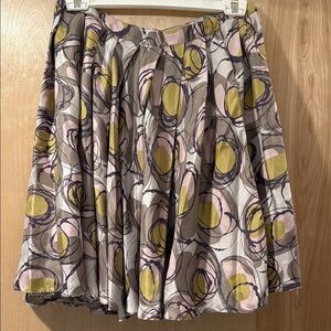 Marni Silk Abstract Print Skirt - Multicolor